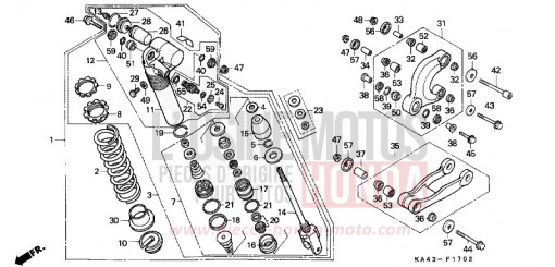 KISSEN, HINTEN (3) CR250RH de 1987